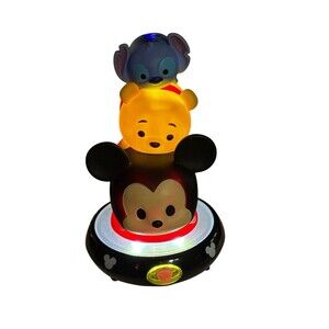 Retired Disney Tsum Tsum Night Light Mickey Pooh and Stich Kids Bedroom Decor